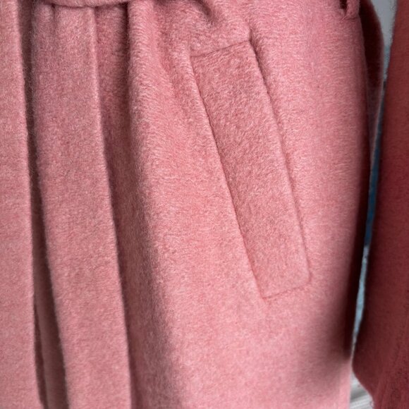 60% WOOL BEAUTIFUL PASTEL CORAL COAT, SZ. 8 - Picture 3 of 7